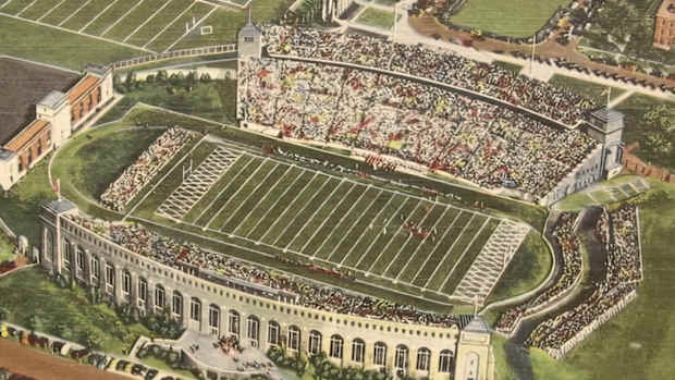 Memorial Stadium postcard